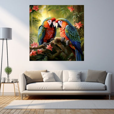 Parrot in Love Painting